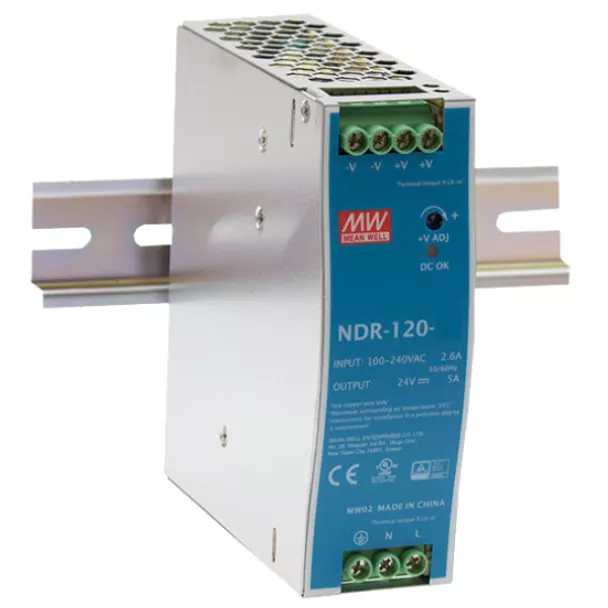 MEAN WELL NDR-120-12 12V DIN Rail Power Supply