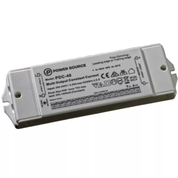 Power Source PDC-40 AC Dimmable Constant CurrentLED Driver