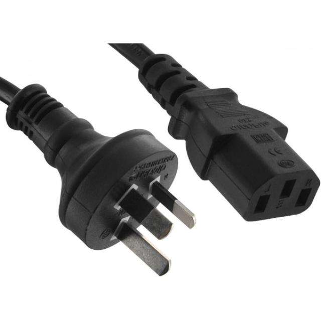 AU AC Plug to C13-IEC (Kettle Plug) Power Cord 1.8mtrs (Australian Mains plug)