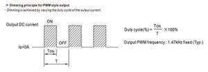 Duty cycle on MEAN WELL LED driver with PWM output