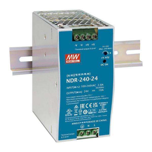 MEAN WELL NDR-240-48 DIN Rail Power Supply