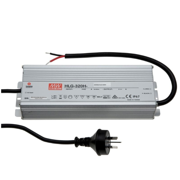 MEAN WELL HLG-320H-24B-AUP 24V 320W IP67 1-10V Dimmable LED Driver